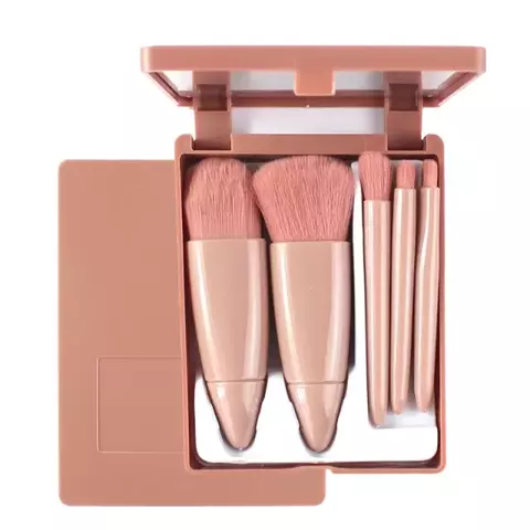 Kit com 5 pincéis e espelho