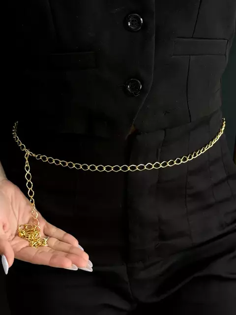 Cinto de corrente dourada SLIM