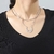 Conjunto Colar Corrente Paper Clip + Colar Fases da Lua Aço Inox - comprar online