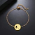 Pulseira Passarinho Aço Inox Ouro 18k