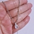 Colar Zirconia Gota Aço Inox