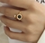 Anel Numeros Romanos Aço Inox Ouro 18k - comprar online