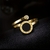 Anel Numeros Romanos Aço Inox Ouro 18k