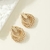 Brinco Vintage Circulos Aço Inox Ouro 18k