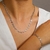 Conjunto Colar e Pulseira Coração Torcido Aço Inox