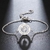 Pulseira Medalha Rosa Aço Inox