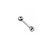 Piercing Reto Barbell Com Ponto de Luz - Aço Cirúrgico - comprar online