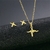 Conjunto Batimentos Cardíacos Aço Inox Ouro 18k