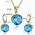 Conjunto Colar e Brincos Zirconia Aço Inox Ouro 18k - loja online