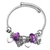 Pulseira/Bracelete Ajustável Berloques Abelhinha Aço Inox