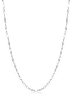 Corrente de prata Cartier com 2mm de espessura e 70cm de comprimento.