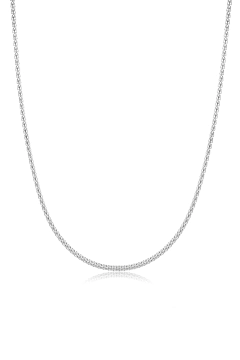 Gargantilha de Prata Pipoca