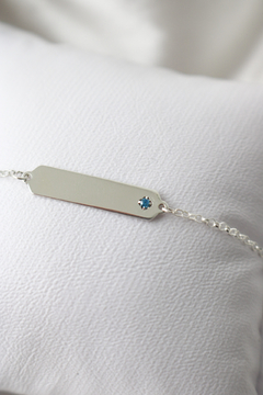 Imagem do PULSEIRA ENGRAVING BABY PLAQUINHA PONTO DE LUZ