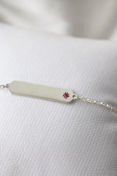 PULSEIRA ENGRAVING BABY PLAQUINHA PONTO DE LUZ na internet