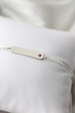 PULSEIRA ENGRAVING BABY PLAQUINHA PONTO DE LUZ na internet