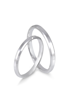 Par de Alianças Diana 2MM de Namoro + Anel Brinde