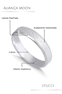 Par de Alianças Moon 4MM de Namoro + Anel Brinde - loja online
