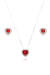 Conjunto de Prata Fashion Vermelho - comprar online