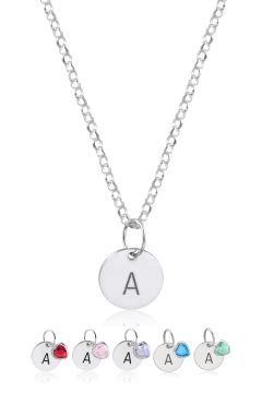 Colar de Prata Inicial Minimalist - Elo Português