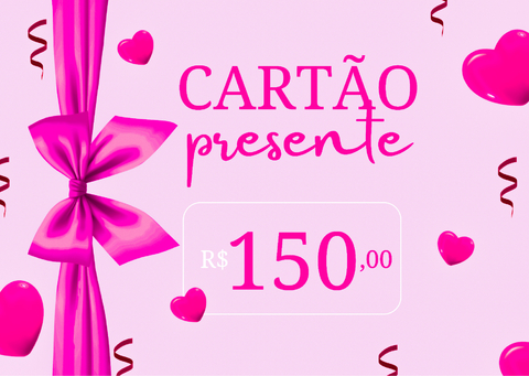 Cartão presente 150,00 - comprar online