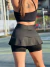 SHORT SAIA LISO COM BABADO - SLIM - Sukira Fitness