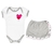 Conjuntinho de bebê com Body e Short Saia Rosa Sortido - comprar online