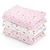 Kit Enxoval - 6 Babetes + 3 Cueiros + 5 Fraldas + 1 Toalha + 1 Travesseiro Anti sufocante de Menina - comprar online