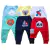 Kit 2 Calça Bebê Suedine Vira Pé Bordado no Bumbum 100% Algodão 0 a 9 meses - Mako Baby | Enxoval de bebê e Roupinhas de Bebê!