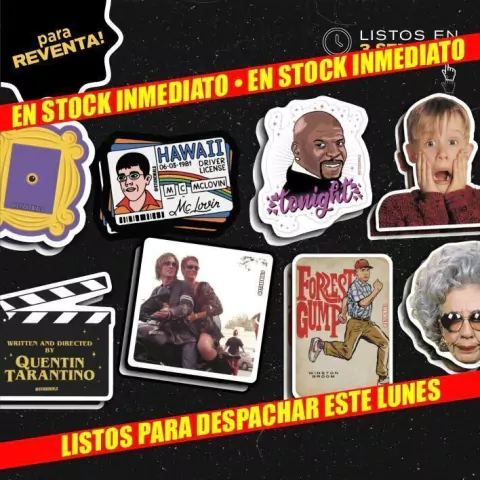 mix x110 - HOLLYWOOD (stock inmediato) vinilo blanco (6,5cm)