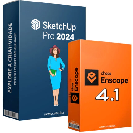 Sketchup 2024 + Enscape 4.1 Licença Vitalícia - comprar online