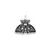 Pingente Mariposa Fases da Lua - Prata 925 - comprar online