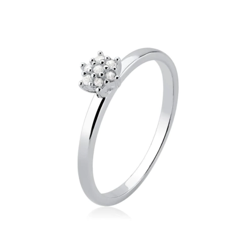 Anel Chuveirinho Cravejado - Prata 925