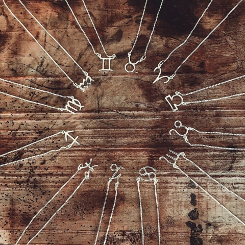 Gargantilha Signos 40cm Prata 925
