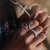 Anel Serpente com Gota de Zircônia - Prata 925 - comprar online
