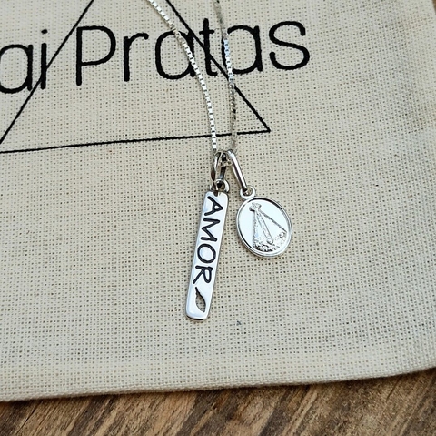 Colar Patuá Amor & Nossa Senhora Aparecida