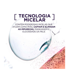 Água micelar L’oréal Paris solução de limpeza 5 em 1 - Store Samara Lima Make Up
