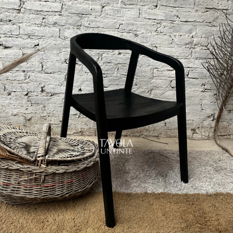 Silla petiribi macizo tinte Negro (A PEDIDO) - comprar online