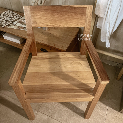 Silla petiribi macizo respaldo recto