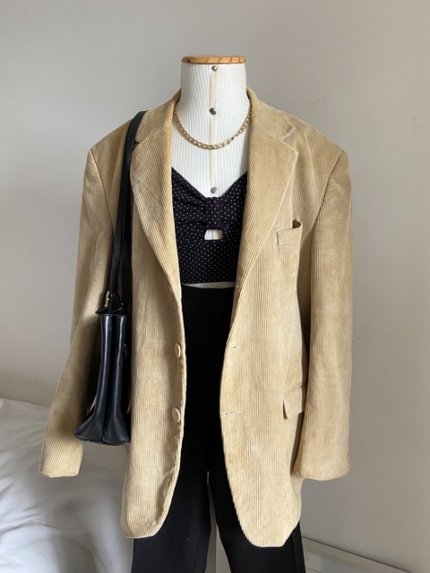 Blazer Cotelê tam 46
