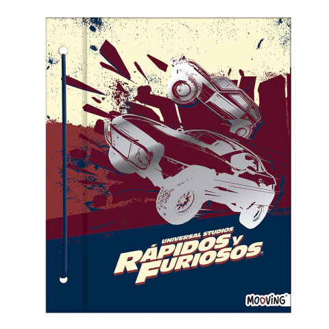 Tapas de carpeta 3x40 - "Rapidos y Furiosos tri color"