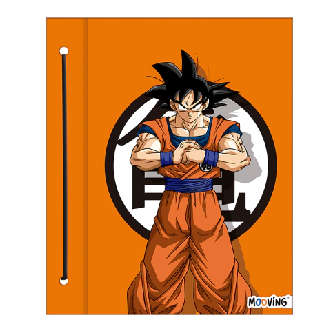Tapas de carpeta 3x40 - "Dragon Ball Z naranja"