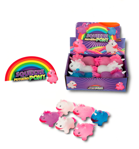 Squishy de unicornio con orbeez