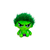 Peluche de HULK sentado MARVEL 15cm