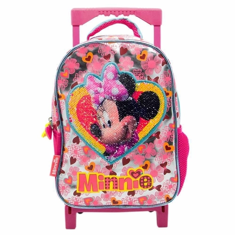 Mochila 12" con lentejuelas de carro - Minnie