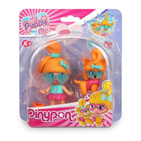 Figura con mascota y accesorios "My puppy and me" - PINYPON