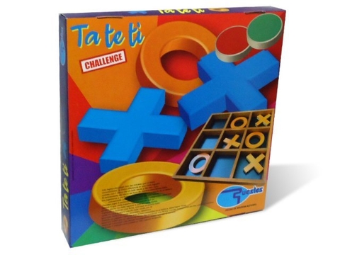 Juego de mesa "TA-TE-TI" de madera gigante