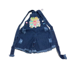 Jardineira Labubu Short infantil Menina - comprar online