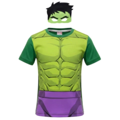 Camiseta Hulk com Mascara infantil Menino - comprar online