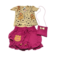 Conjunto Capivara infantil Menina - comprar online