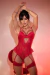 BODY VERMELHO RENDADO COM BOJO E STRAPPYS ACOMPANHA CINTA LIGA EM TULE na internet